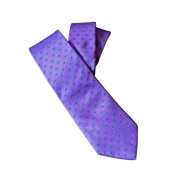 VTG Chaps Ralph Lauren 100% Silk Neck Tie USA Made Night Out Happy Hour Wedding - Picture 2 of 6